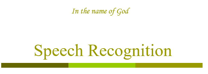 Speech-Recognition